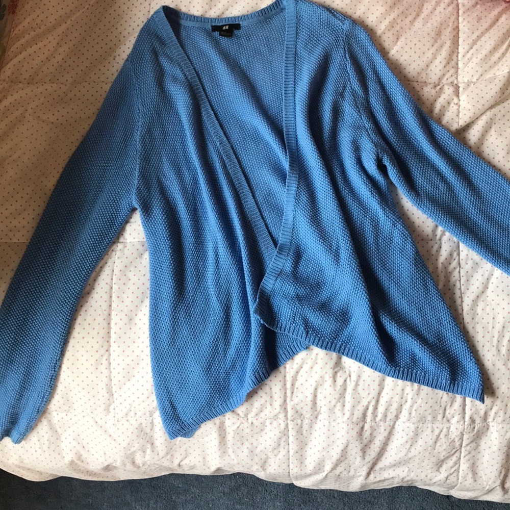 Blue knit sweater